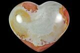 Wide, Polychrome Jasper Heart - Madagascar #118618-1